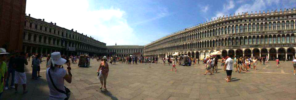 A famosa Piazza San Marco.